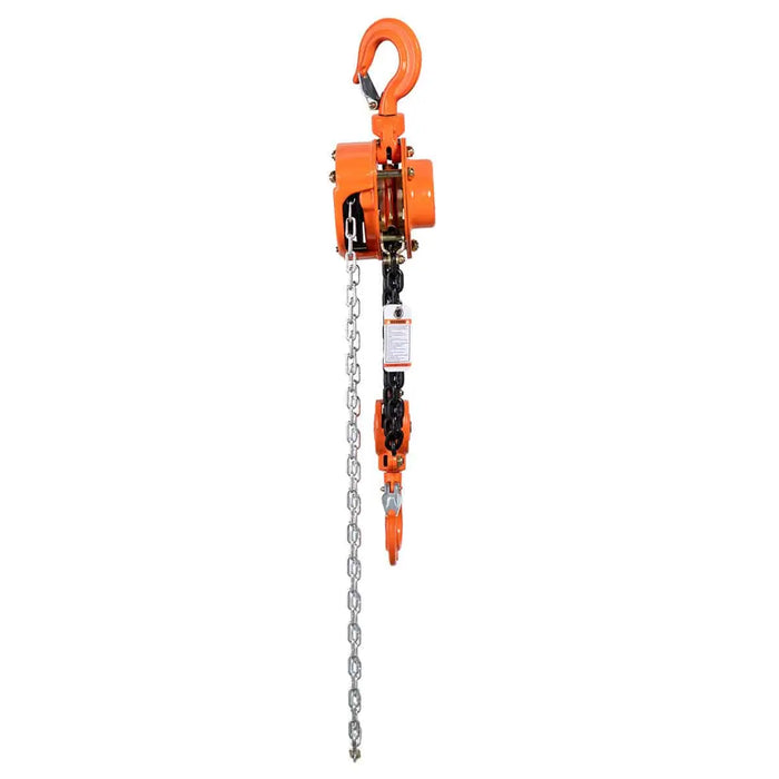 TMG Industrial 3 Ton 10' Lift Chain Hoist, 360° Swivel Hook, ASME B30.16, TMG-AHC3