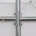 TMG Industrial 30' x 40' Dual Truss Container Shelter with Heavy Duty 17 oz PVC Cover, Enclosed End Wall & Front Drop, TMG-DT3040CF