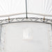 TMG Industrial 30' x 40' Dual Truss Container Shelter with Heavy Duty 17 oz PVC Cover, Enclosed End Wall & Front Drop, TMG-DT3040CF