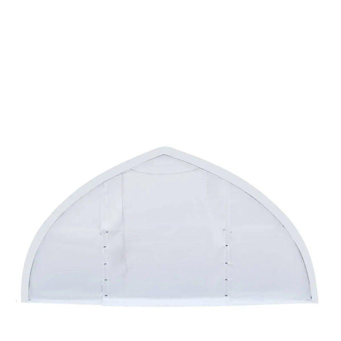 TMG Industrial 30' x 80' Peak Ceiling Storage Shelter with Heavy Duty 11 oz PE Cover & Drive Through Doors, TMG-ST3080E (Previously ST3080)