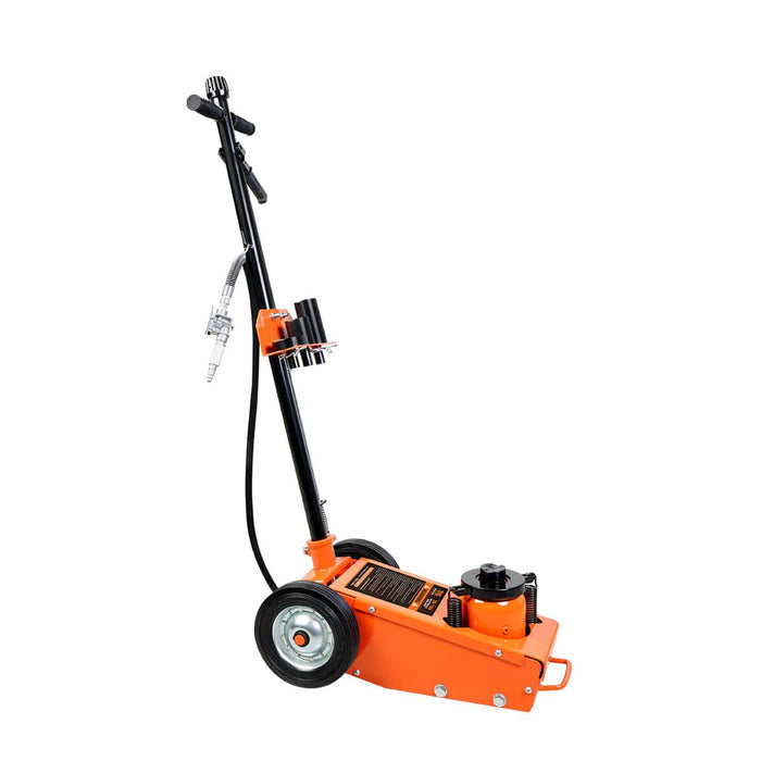 TMG Industrial 35 Ton (77,000 lb) Professional Air Hydraulic Axle Jack, Pneumatic Control, Double Springs, 19” Lift Height, TMG-AJX35