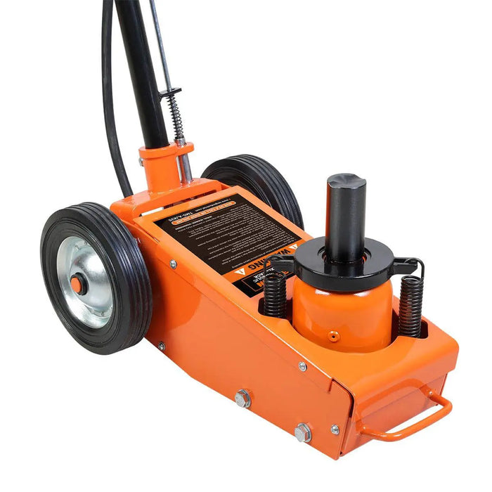 TMG Industrial 35 Ton (77,000 lb) Professional Air Hydraulic Axle Jack, Pneumatic Control, Double Springs, 19” Lift Height, TMG-AJX35