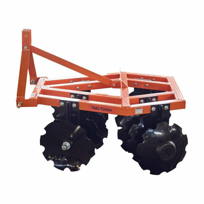 48" Notched Disc Harrow, 3-Point Hitch, Cat 1 Hook-up, 20-30 HP Tractors, TMG-TDH04