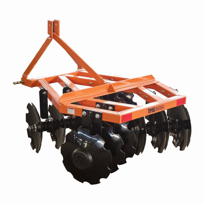 48" Notched Disc Harrow, 3-Point Hitch, Cat 1 Hook-up, 20-30 HP Tractors, TMG-TDH04