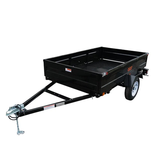 TMG Industrial 5’ x 7’ Single Axle Utility Trailer, 2090 Lb Payload Capacity, Robust Construction, Powder Coated, LED Lights, Compact Size, 2” Coupler, TMG-UT57