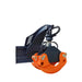 TMG Industrial 50" Skid Steer Rotary Log Grapple, 360° Rotation, 12V Solenoid Control Valve, 4500 LB Capacity, TMG-SLG49 (Discontinued)
