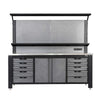 7' Commercial-Grade Workbench with Pegboard & Stainless Steel Benchtop, TMG-WBC07