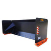 7’ Skid Steer Snow Pusher w/Steel Cutting Edge, Pivoting Wear Shoes, Side Braces, 40-70 HP, TMG-SP07
