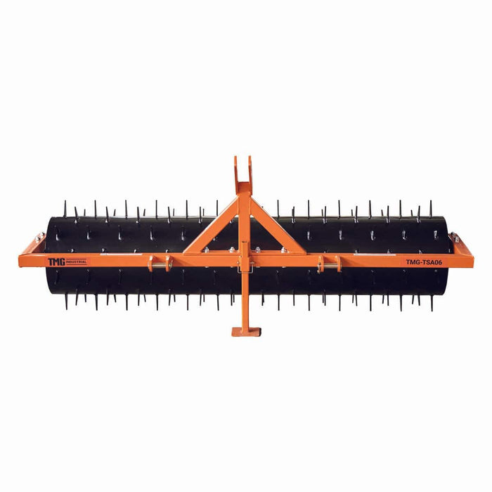 72" 3-Point Drum Spike Aerator, CAT 1 & 2 Hook-Up, 20-50 HP Tractor, TMG-TSA06