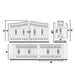 TMG Industrial 88-ft Bi-Parting Ornamental Wrought Iron Gate & Fence Panels Combo Pack, All Steel, Powder Coated, TMG-MG88P