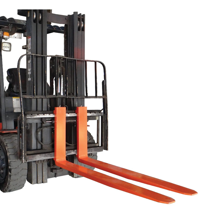 TMG Industrial 96” 5 Ton Pallet Forks, 6380 LB Load Capacity, Tapered & Polished, Boron-Carbon Steel, Class III A Compatibility, Quick Assembly/Mounting, Sold by pair, TMG-PF596