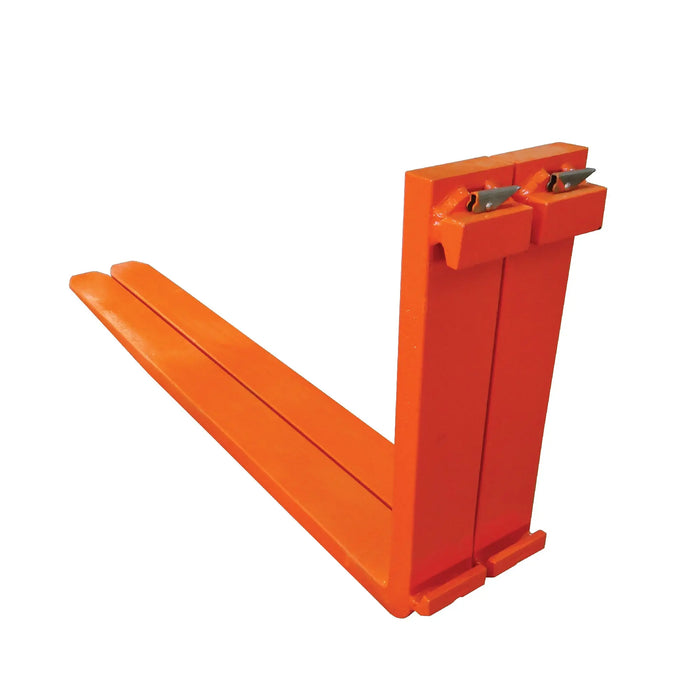 TMG Industrial 96” 5 Ton Pallet Forks, 6380 LB Load Capacity, Tapered & Polished, Boron-Carbon Steel, Class III A Compatibility, Quick Assembly/Mounting, Sold by pair, TMG-PF596