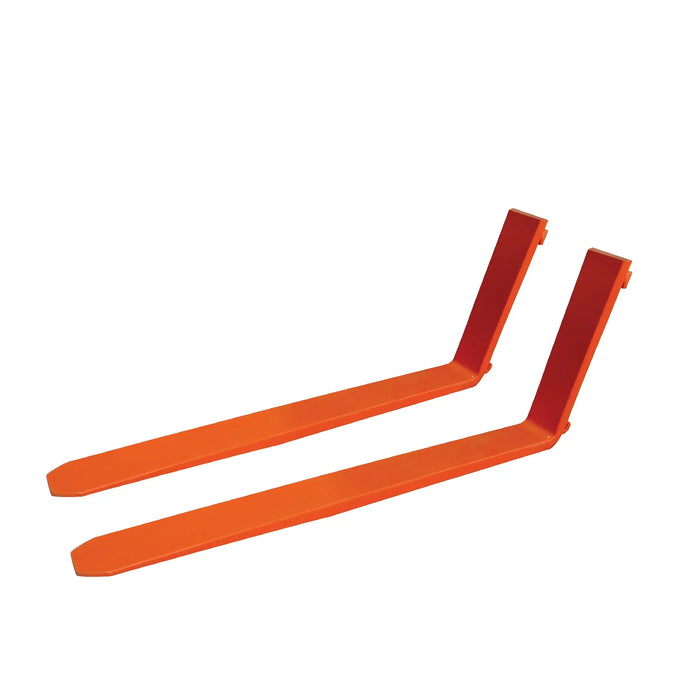 TMG Industrial 96” 5 Ton Pallet Forks, 6380 LB Load Capacity, Tapered & Polished, Boron-Carbon Steel, Class III A Compatibility, Quick Assembly/Mounting, Sold by pair, TMG-PF596