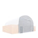 TMG Industrial Front End Wall Kit, Compatible with TMG-DT3020C and DT3040C container shelters installed with the standard height containers (8’6”), TMG-DT30FW8V