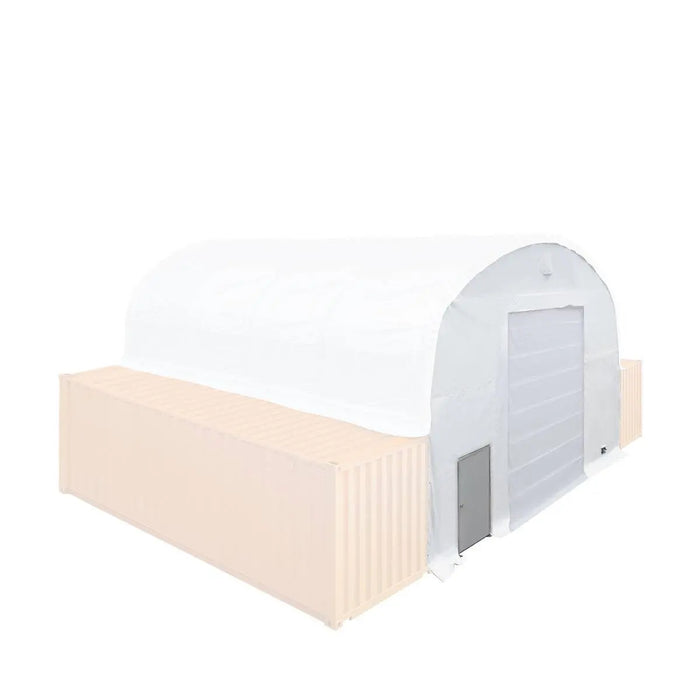 TMG Industrial Front End Wall Kit, Compatible with TMG-DT3020C and DT3040C container shelters installed with the standard height containers (8’6”), TMG-DT30FW8V