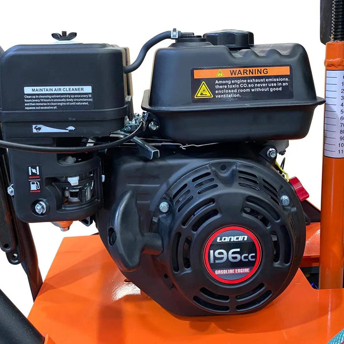 TMG Industrial Heavy-Duty Walk Behind Concrete Floor Saw, w/6.5 HP Loncin Gasoline Engine, 3” Cutting Depth, TMG-Q300