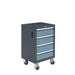 TMG Industrial Pro Series 9-Piece Garage Storage Cabinet Combo Set w/Rolling Cabinet, Rubber Wood Tabletop, Recessed Aluminum Handles, TMG-GCC09B