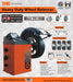 TMG Industrial Self-Calibrating Wheel Balancer with Protection Hood, 10”-24” Rim Diameter, Computerized, +/- 1 g of Accuracy, ALU Balancing Modes, TMG-WB24H