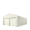 Stahl-Carport-Anbausatz, Vorderwand mit Rolltoren und Rückwand, TMG-CP2000-RD110 (Nicht mehr erhältlich)