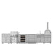TMG Living Kitchen Pro Series 7-Piece Stainless Steel Modular Outdoor Kitchen Suite Set, 35” Refrigerator Cabinet, 32” BBQ, 4-Burner Gas Grill, Sink, Side Burner, Corner Cabinet, Pizza Oven, TMG-LKS12