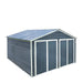 TMG Industrial 20’ x 20’ Metal Garage Shed with 9' High Double Front Doors, 13' Peak Height, Side Entry Door, 400 Sq-Ft Floor Space, TMG-MS2020