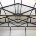 TMG Industrial 20’ x 20’ Metal Garage Shed with 9' High Double Front Doors, 13' Peak Height, Side Entry Door, 400 Sq-Ft Floor Space, TMG-MS2020