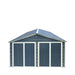 TMG Industrial 20’ x 30’ Metal Garage Shed with 9' High Double Front Doors, 13’ Peak Height, Side Entry Door, 600 Sq-Ft Floor Space, TMG-MS2030