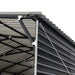 TMG Industrial 20’ x 30’ Metal Shed Carport, 10’ Enclosed Sidewalls, 600 Sq-Ft, 27 GA Corrugated Panels, TMG-MSC2030F