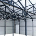 TMG Industrial 26’ x 40’ Metal Garage Shed with 9’ High Double Front Doors, 14’ Peak Height, Side Entry Door, 1040 Sq-Ft Floor Space, TMG-MS2640