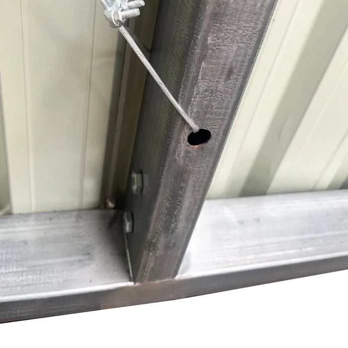 30' x 50' Metal Garage Shed – Steel Building with 11’ Clearance High Front Doors, Side Entry Door, 16 GA Steel Structure TMG-MS3050 TMG Industrial