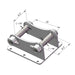 TMG Industrial Double Pin Cradle Hitch, Excavator Auger Hookup, Compatible w/PAD30 Auger Drive, TMG-PAFE