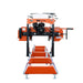 TMG Industrial 22” Portable Sawmill, 7 HP Kohler Command Pro Series Engine, 12’ Log Length, 4-Post Carriage with Saw Head Anti-tip Locking, TMG-PSM22