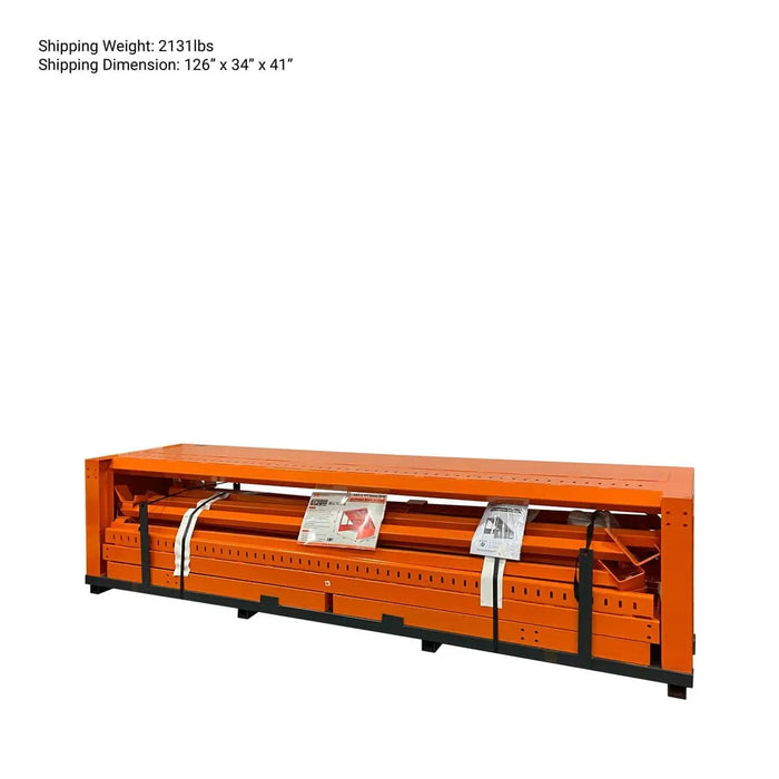 TMG Industrial 10’ Heavy Duty Static Grizzly Rock Screen, Adjustable Bolt-On Deck Bars, 4” x 4” I-Beams, 5000 lb Load Capacity, TMG-RS10