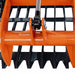 TMG Industrial 72” Skid Steer Skeleton Grapple Attachment, Universal Mount, 34” Arm Opening, 3” Tine Spacing, 2600 lb Weight Capacity, TMG-SG73