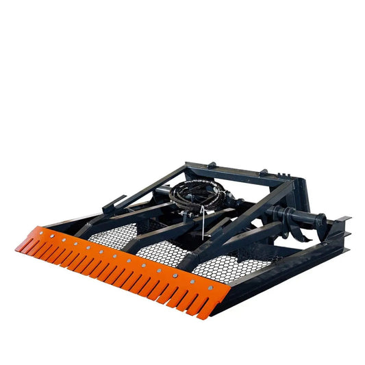 TMG Industrial 72” Skid Steer Hydraulic Land Plane Scarifier, 8 Hydraulic Adjustable Ripper Teeth, Reversible Planer Comb, Grading, Spreading & Leveling, TMG-SLP75
