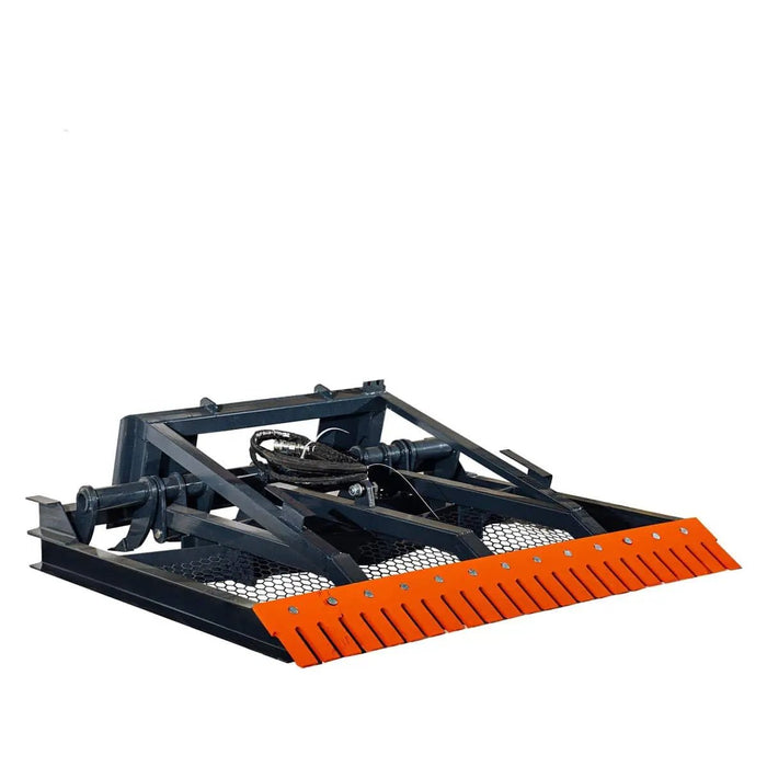 TMG Industrial 72” Skid Steer Hydraulic Land Plane Scarifier, 8 Hydraulic Adjustable Ripper Teeth, Reversible Planer Comb, Grading, Spreading & Leveling, TMG-SLP75