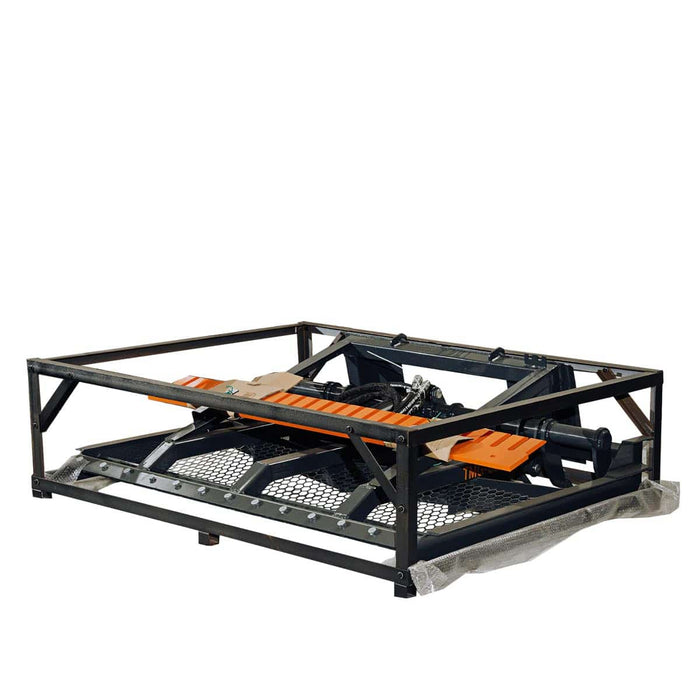 TMG Industrial 72” Skid Steer Hydraulic Land Plane Scarifier, 8 Hydraulic Adjustable Ripper Teeth, Reversible Planer Comb, Grading, Spreading & Leveling, TMG-SLP75