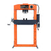 TMG Industrial 50 Ton Capacity Hydraulic Shop Press, Heavy Duty Pressing, Fully Welded H-Frame, Air & Manual Dual Operation, TMG-SP50
