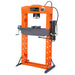 TMG Industrial 50 Ton Capacity Hydraulic Shop Press, Heavy Duty Pressing, Fully Welded H-Frame, Air & Manual Dual Operation, TMG-SP50