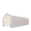 15' x 35' Wohnmobil-Carport, 17 oz PVC-Gewebeabdeckung, aufrollbares Vordertor, geschlossene Rückwand, 3-lagiger verzinkter Stahlrahmen, 10' gerade Seitenwände, TMG-ST1535