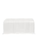 TMG Industrial 18’ x 30’ RV/Motorhome Storage Shelter, 17 oz PVC Fabric Cover, Front Roll-Up Door, Enclosed Rear Wall, 3-Layer Galvanized Steel Frame, 13’ Straight Sidewalls, TMG-ST1830