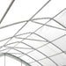 TMG Industrial 20' x 30' Straight Wall Peak Ceiling Storage Shelter with Heavy Duty 17 oz PVC Cover & Drive Through Door, TMG-ST2031V (Previously ST2030V)