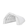 6 x 12 m Arch Wall Peak Ceiling Storage Shelter with Heavy Duty PVC Fabric Cover, TMG-ST2041PV
