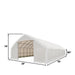 TMG Industrial 30' x 70' Straight Wall Peak Ceiling Storage Shelter with Heavy Duty 17 oz PVC Cover & Drive Through Doors, TMG-ST3070V