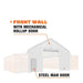 TMG Industrial Front End Wall Kit, Compatible with ST3041CE, ST3041CV and ST3041CVF container shelters installed with high cube containers (9’6”), TMG-ST30FW9V