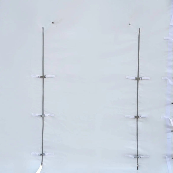 TMG-ST4061V 40' x 60' Peak Ceiling Storage Shelter, Single Truss, 17oz Commercial Grade PVC Cover, 13' W x 16' H Wide Open Door on Two End Walls