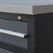 TMG Industrial Pro Series 9-FT 20 Drawer Stainless Steel Table Top Workbench, Double Slide Lockable Drawers, All-in-one Welded Frame, TMG-WB920(Previously TMG-WB20DS)