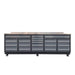 TMG Industrial Pro Series 9-FT 20 Drawer Stainless Steel Table Top Workbench, Double Slide Lockable Drawers, All-in-one Welded Frame, TMG-WB920(Previously TMG-WB20DS)