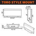 TMG-SBK42 42” Mini Skid Steer Bucket, Toro Style Mount, 5 Cu-Ft Capacity