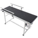 VEVOR Belt Conveyor, 59 x 23.6 inch Conveyor Table, Heavy Duty Stainless Steel Motorized Belt Conveyor for Inkjet Coding Applications Powered PVC Belt Anti-Static Adjustable Speed (Double Guardrail), DOBA-CB59